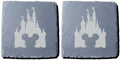 SLATE DISNEY CASTLE MICKEY MOUSE COASTERS (Set of 2)