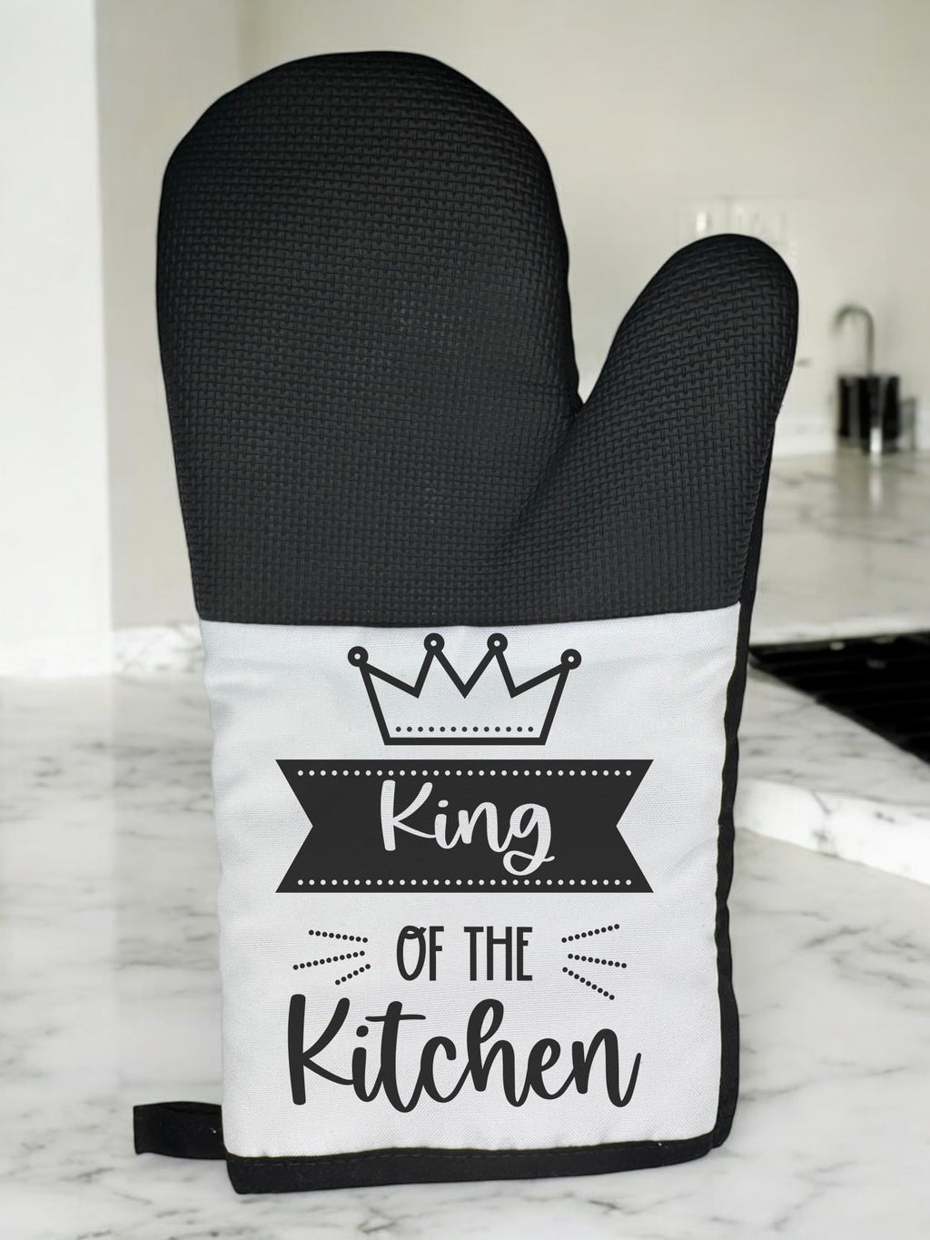 King Of The Kitchen Oven Mit Present Gift Idea Chritstmas