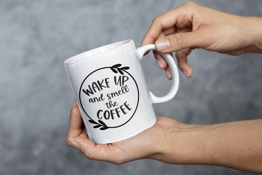 Powered by Pixie Dust & Coffee Wake Up Smell The Coffee Mug