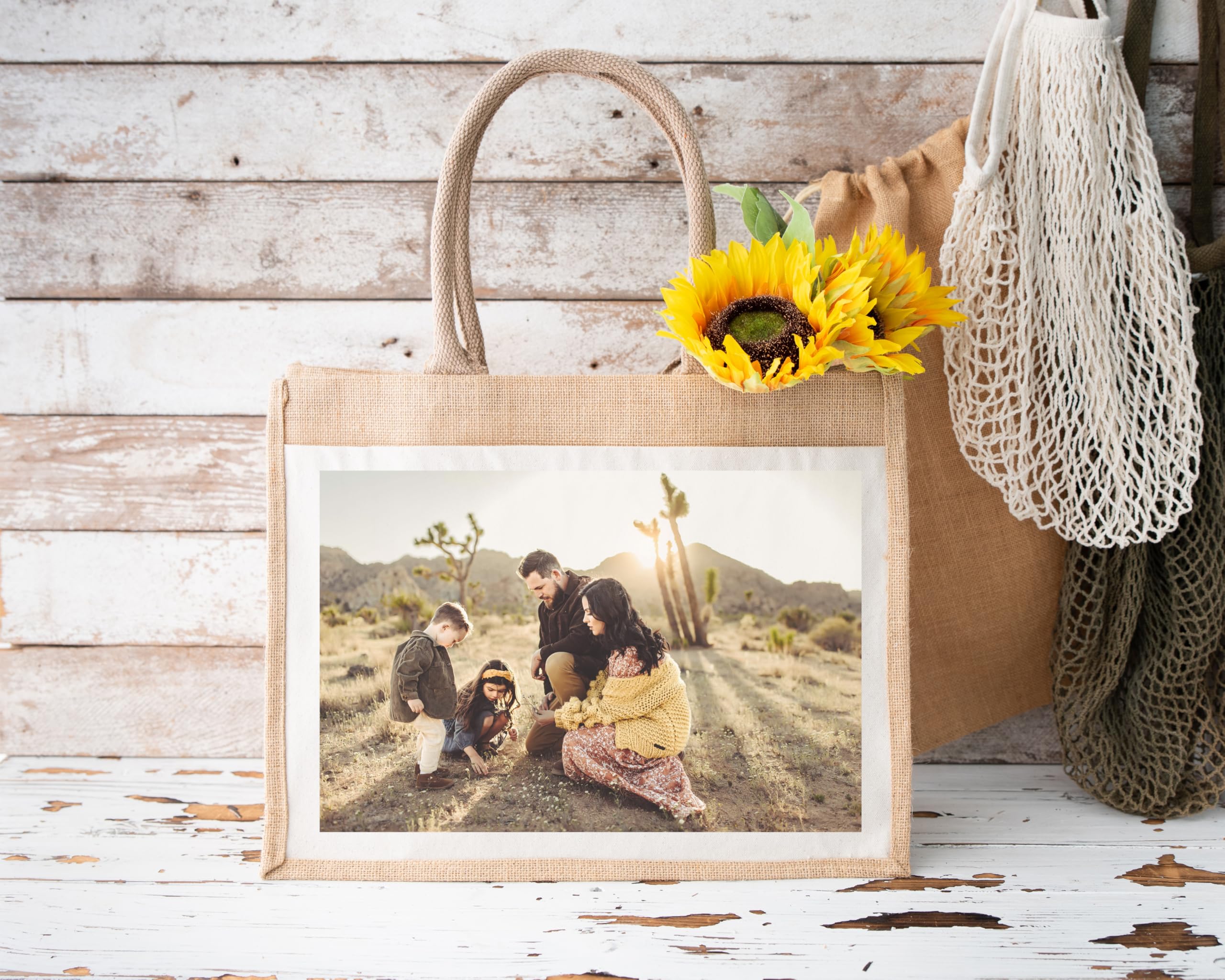 Personalised WIth Your Photo Jute Bag