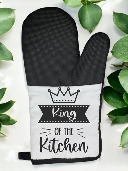 King Of The Kitchen Oven Mit Present Gift Idea Chritstmas