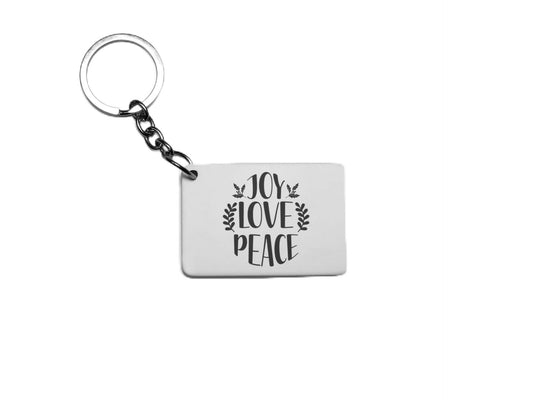 Joy Love Peace Key Ring