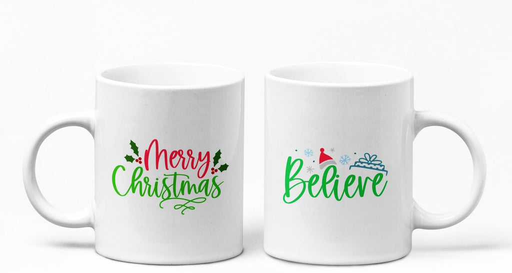 Believe Merry Christmas Mug