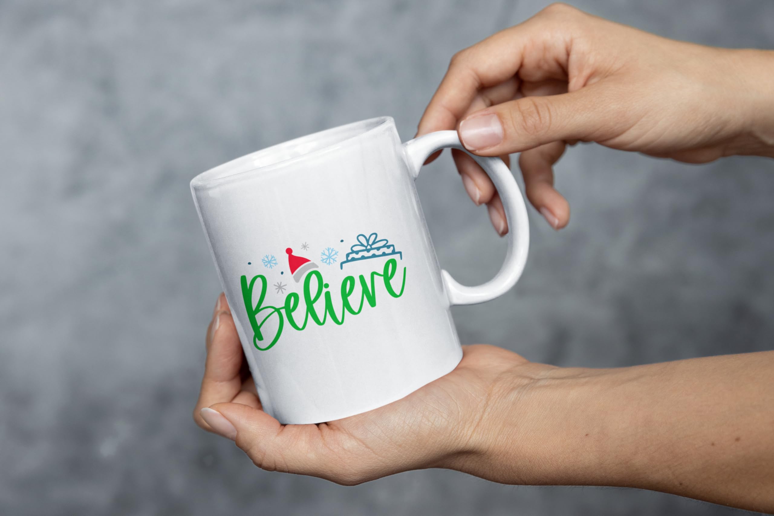 Believe Merry Christmas Mug