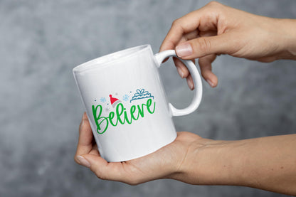 Believe Merry Christmas Mug