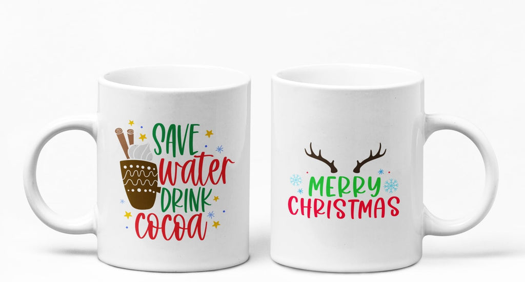 Save Water Drink Coco Merry Christmas Mug