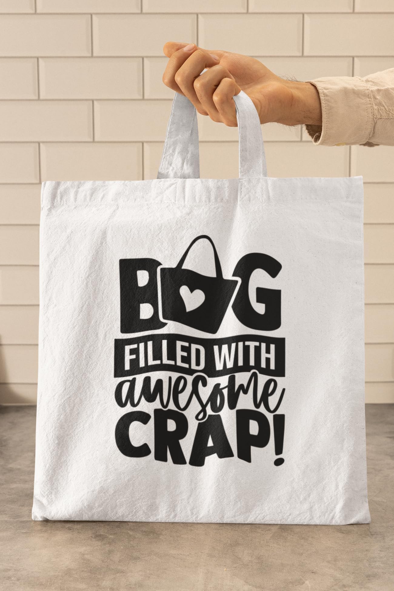 Bag Filled With Awesome Crap! Tote Shopping Bag