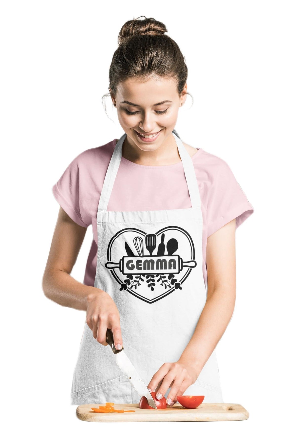 Personalised Heart Name Apron