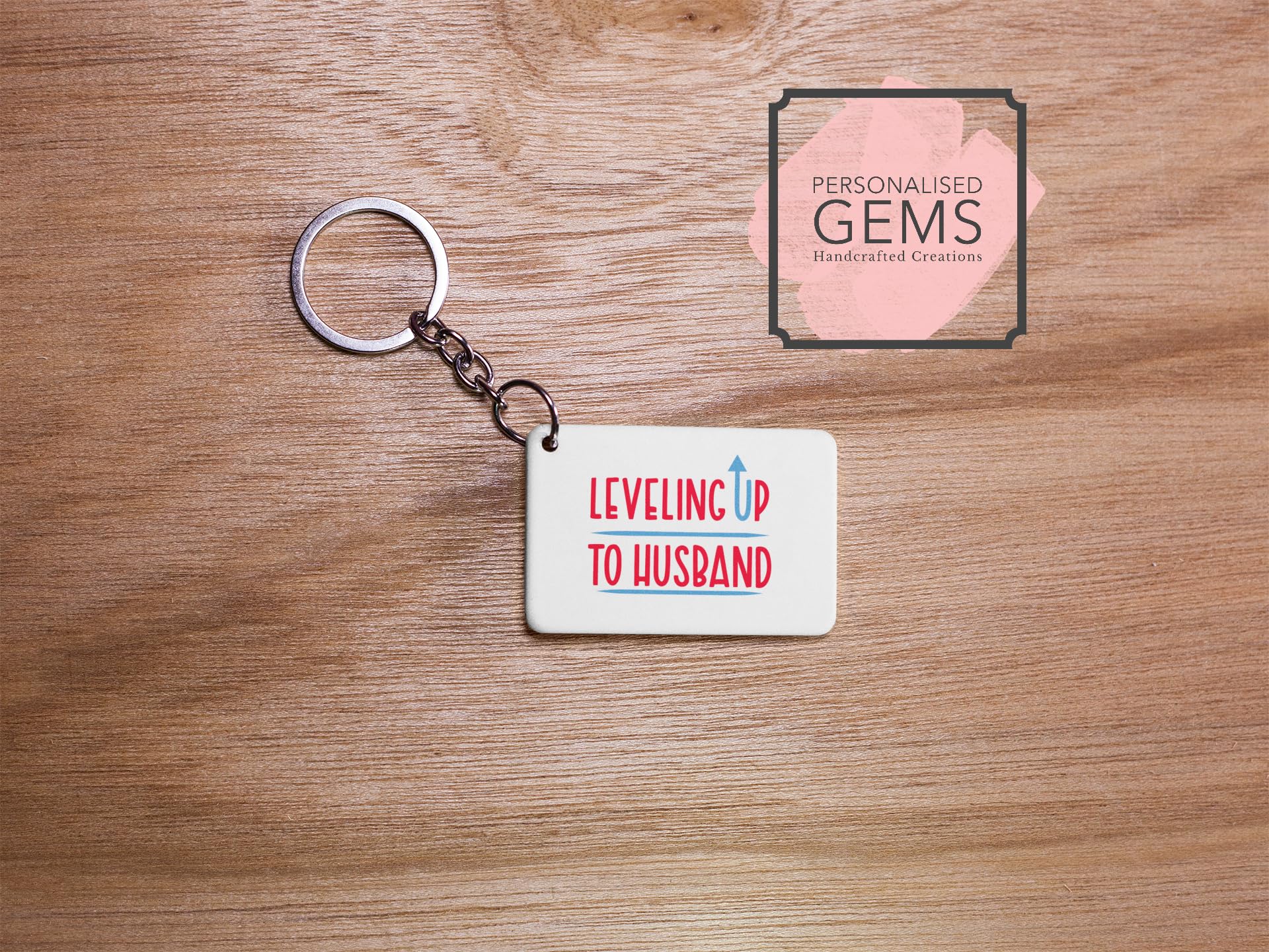 Leveling Up To Husband Key Ring