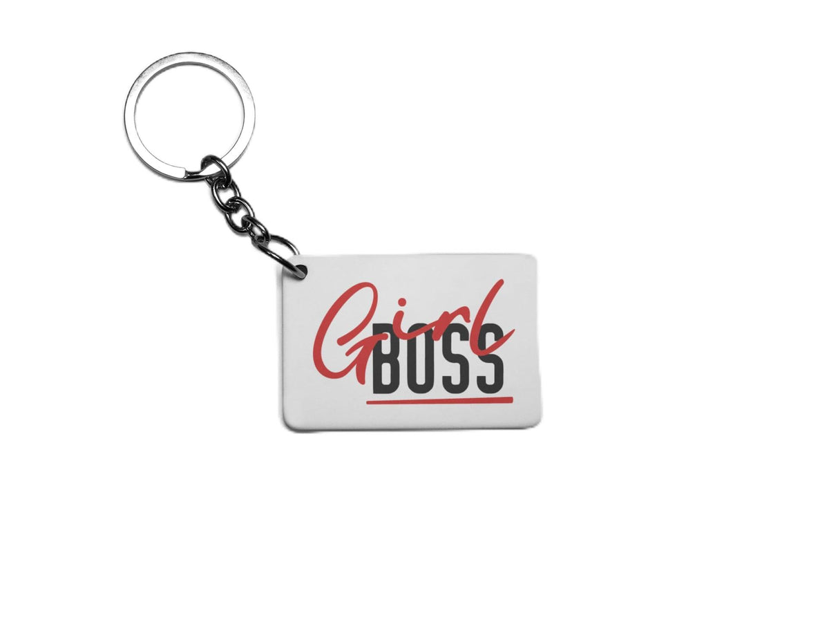 Girl Boss Key Ring