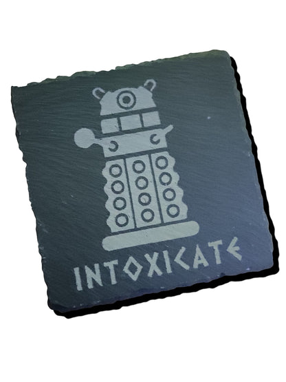 INTOXICATE DOCTOR WHO DALEK INSPIRED BEER MAT DRINK COASTER