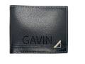 Personalised Black Leather Wallet