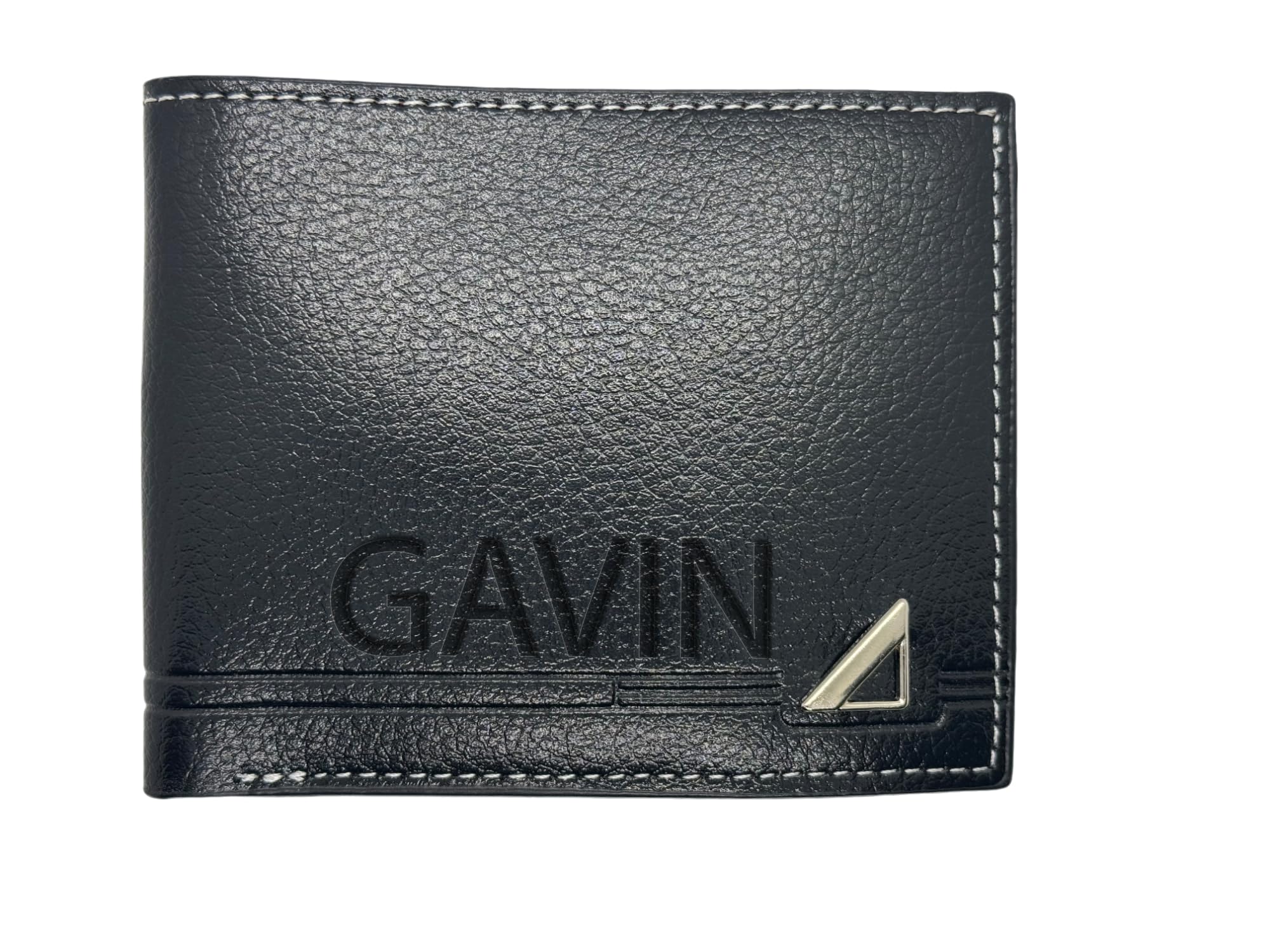 Personalised Black Leather Wallet