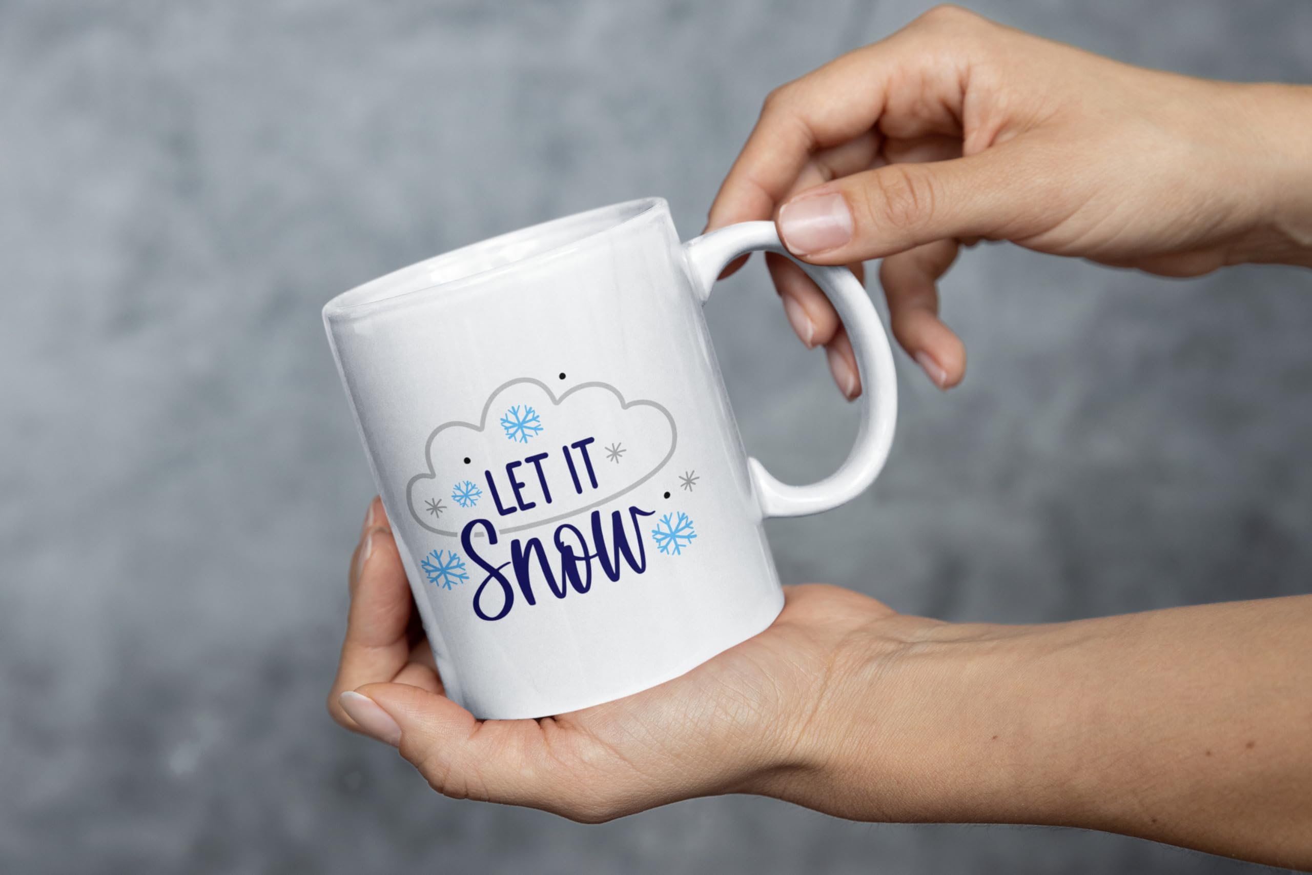 Santa BFF Let It Snow Merry Christmas Mug