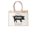 This Piggy Went To Market Jute Bag