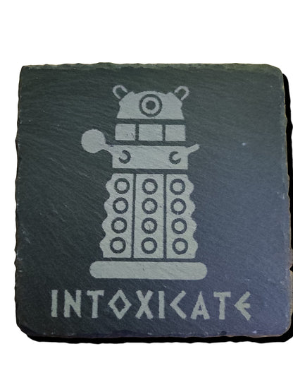 INTOXICATE DOCTOR WHO DALEK INSPIRED BEER MAT DRINK COASTER