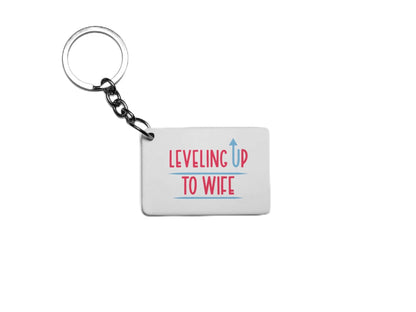 Leveling Up To Wife Key Ring
