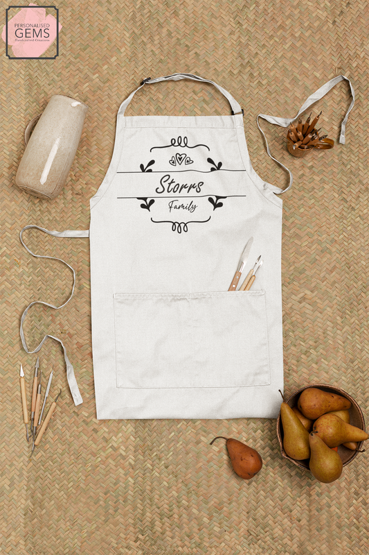 Personalised Apron Wreath Design