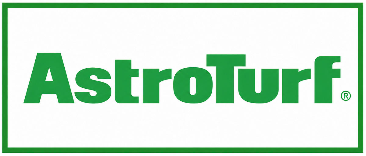 AstroTurf logo in green text inside a green rectangular border on a white background.