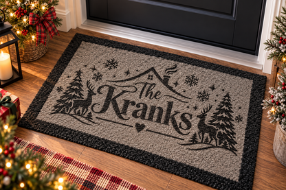 Stag Christmas Tree & House Custom Name