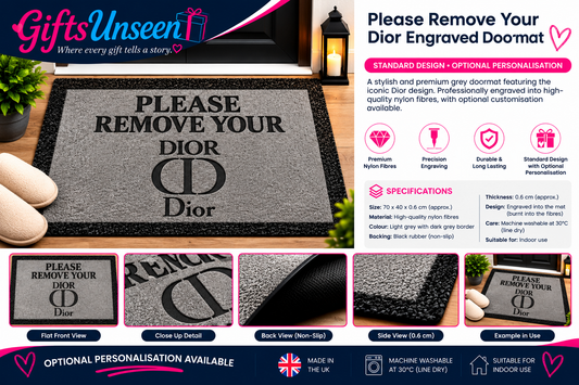 Please Remove Your Dior Engraved Doormat