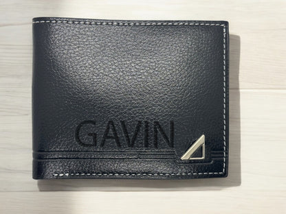 Personalised Wallet Name Black