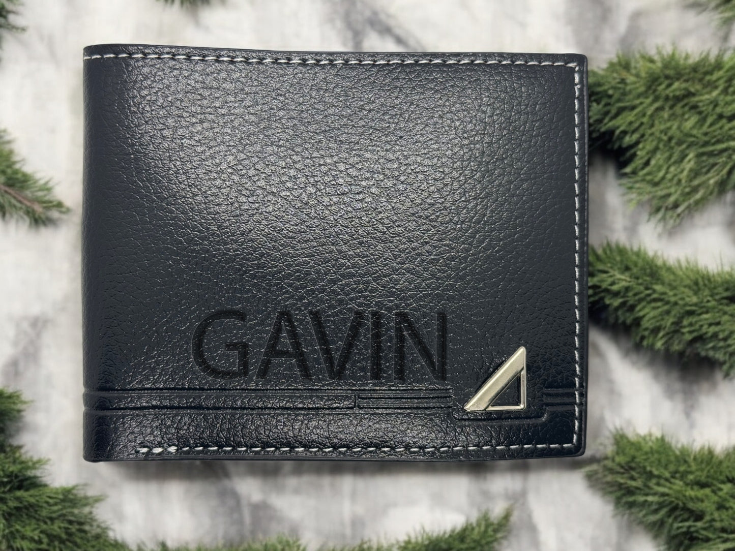 Personalised Wallet Name Black