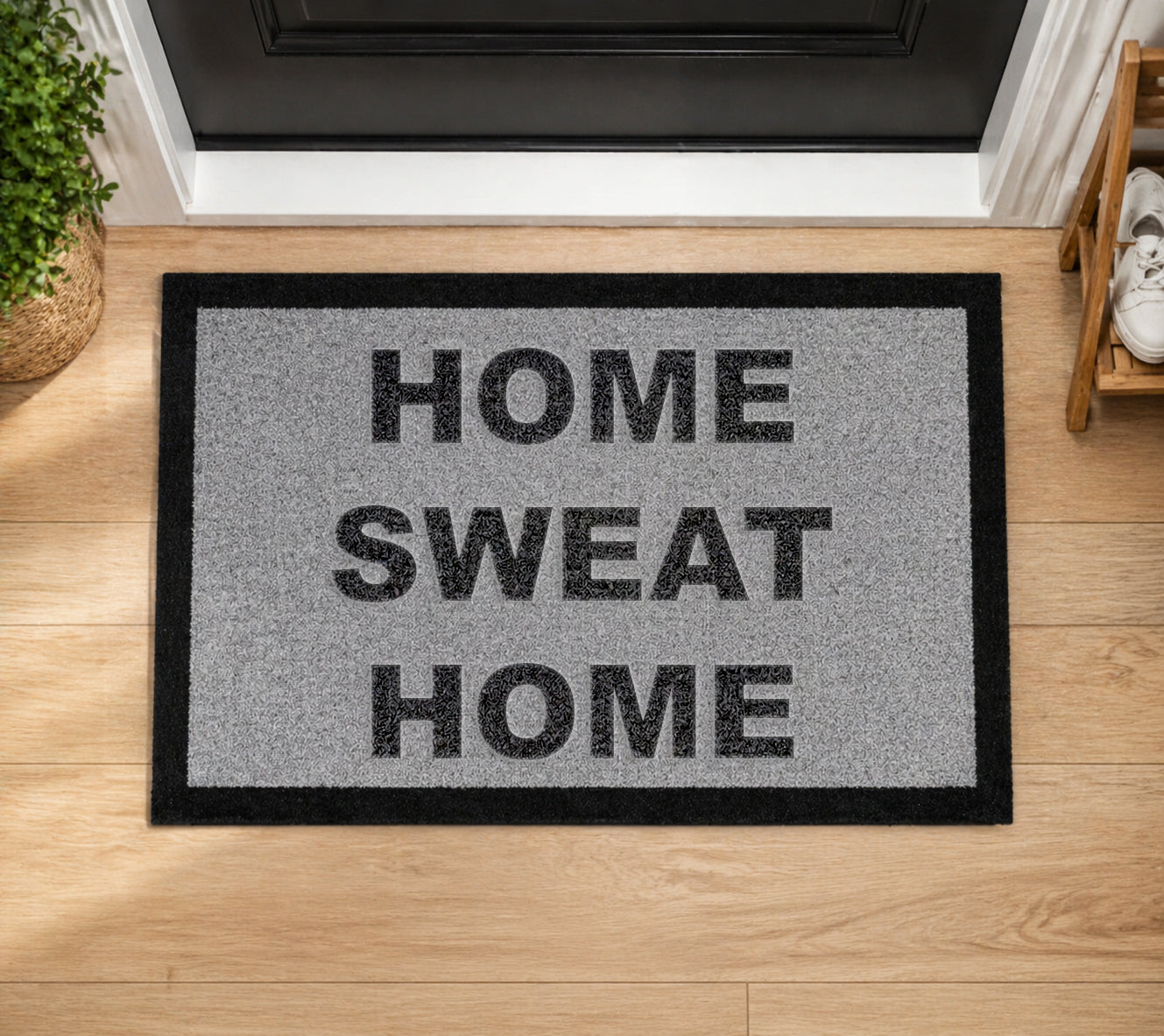Home Sweat Home Still Game Inspired Grey Doormat