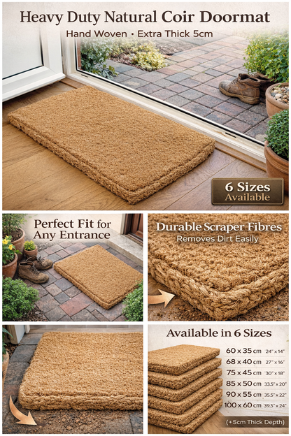 Melford Hand Woven Coir Doormat