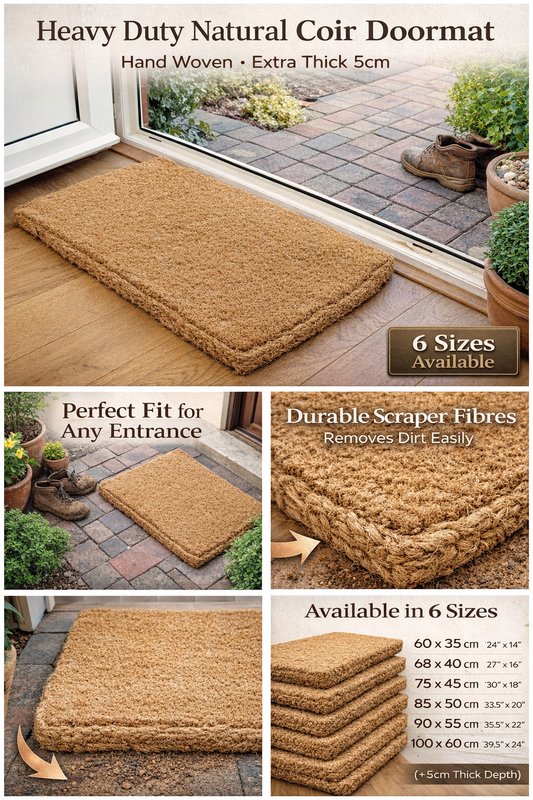 Melford Hand Woven Coir Doormat