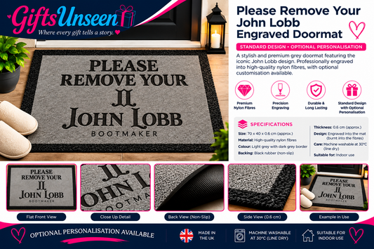 Please Remove Your John Lobb Engraved Doormat