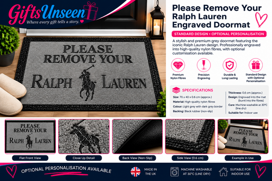 Please Remove Your Ralph Lauren Engraved Doormat