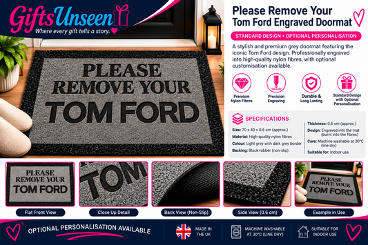 Please Remove Your Tom Ford Engraved Doormat