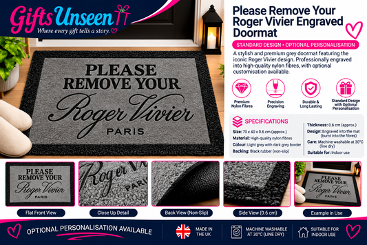 Please Remove Your Roger Vivier Engraved Doormat