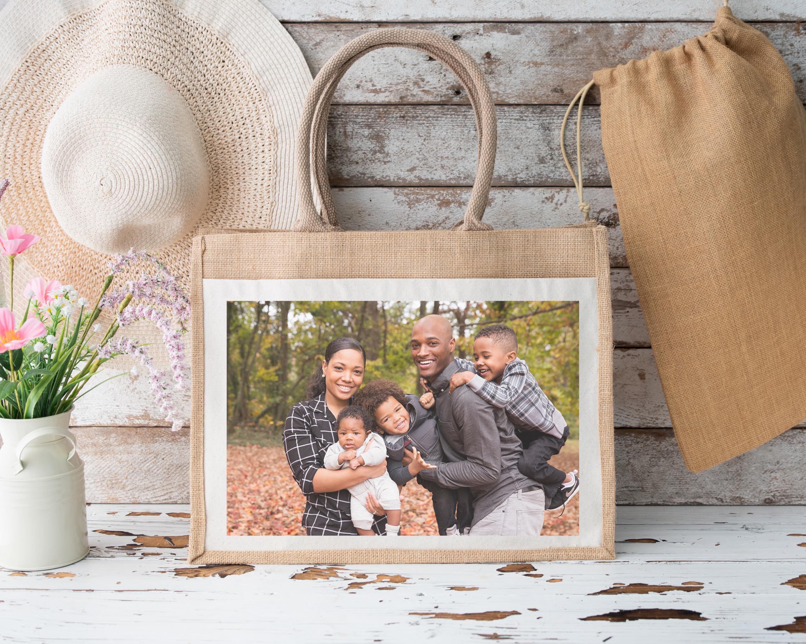 Personalised WIth Your Photo Jute Bag