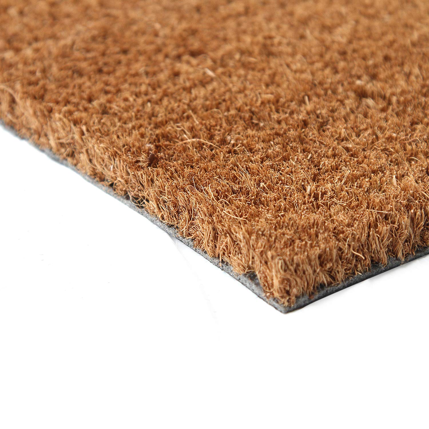 Coco&Coir Fancy | Natural Coir | Printed | Shaped| Latex Backed Door Mat (Meow Welcome)