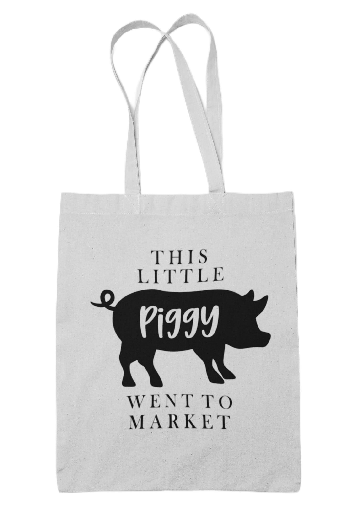 This Little Piggy Went To Market Tote Shopping Bag