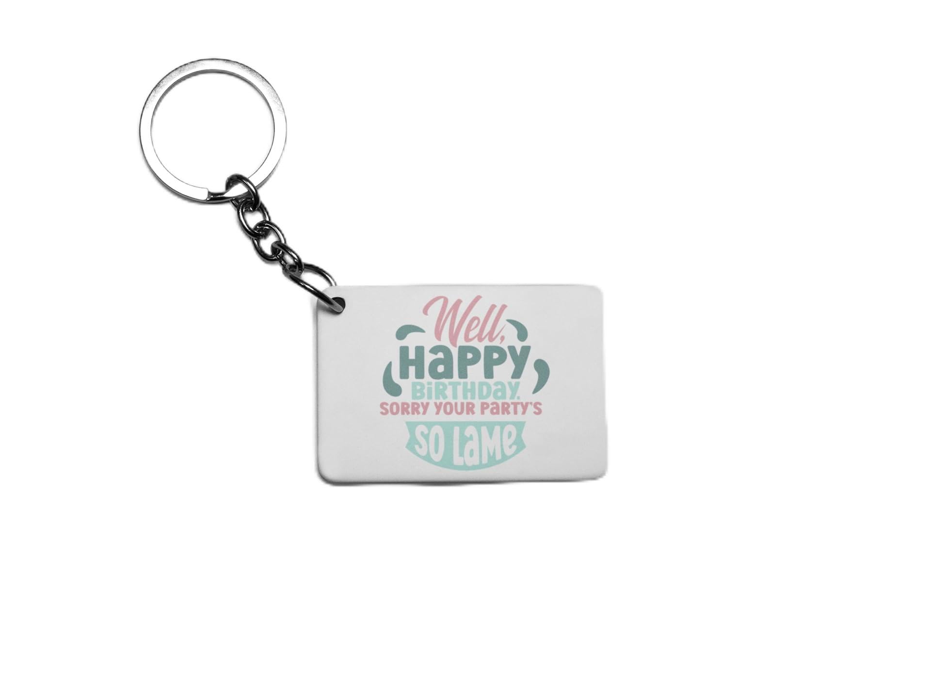 Well Happy Birthday Sorry Your Party So Lame Key Ring