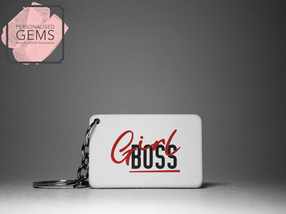 Girl Boss Key Ring
