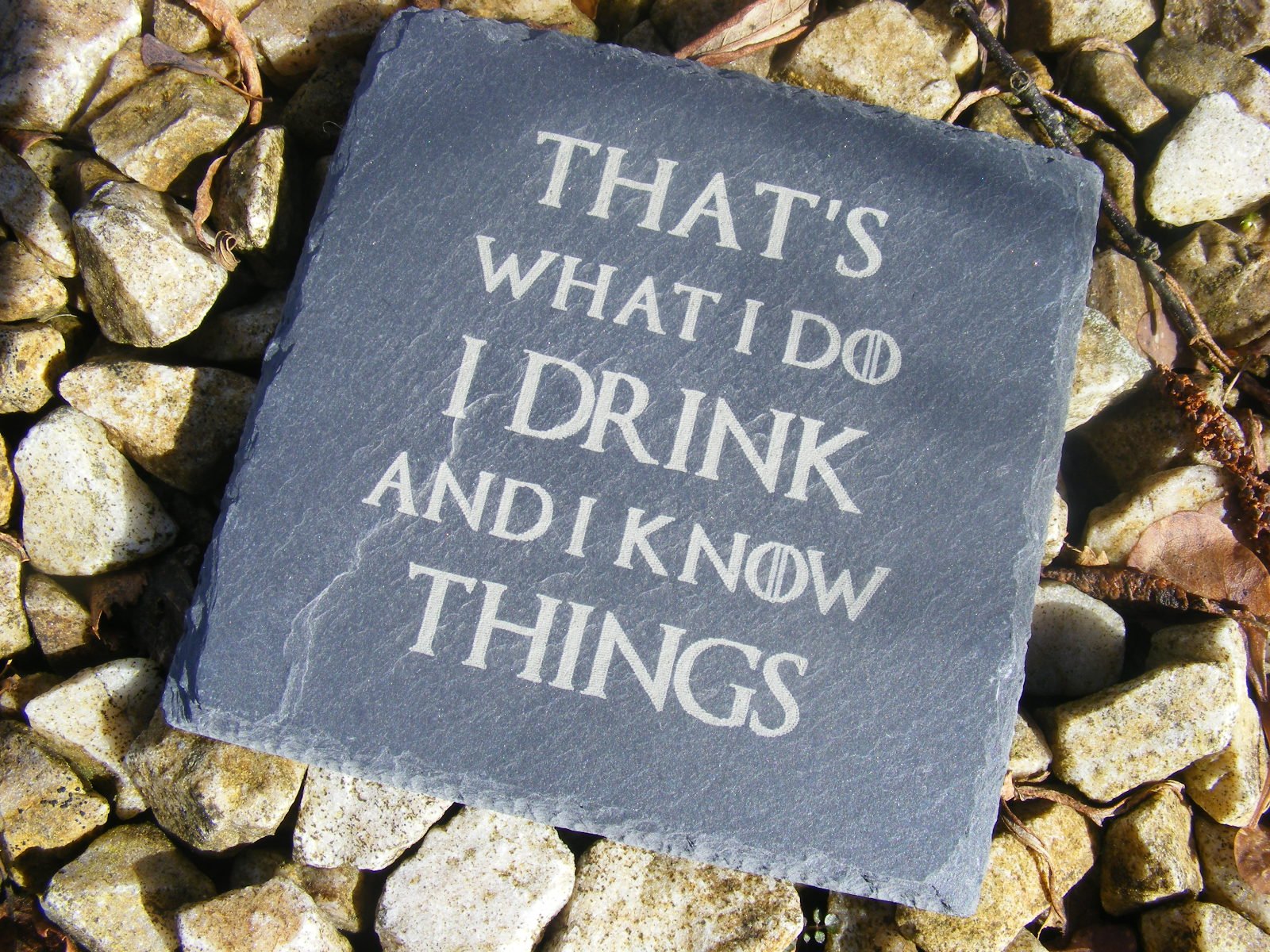 GAME OF THRONES I DRINK AND I KNOW THINGS Coaster