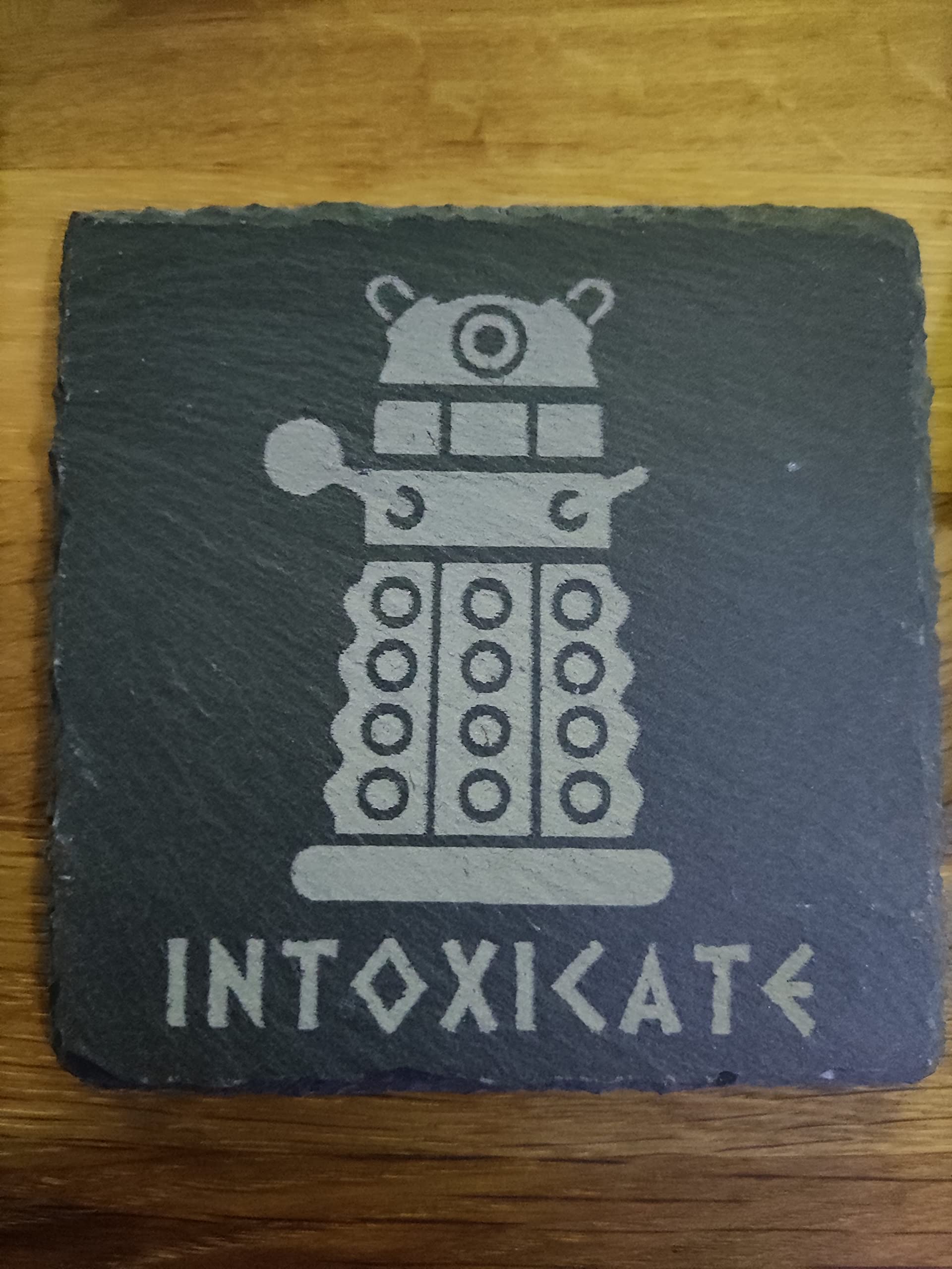 INTOXICATE DOCTOR WHO DALEK INSPIRED BEER MAT DRINK COASTER