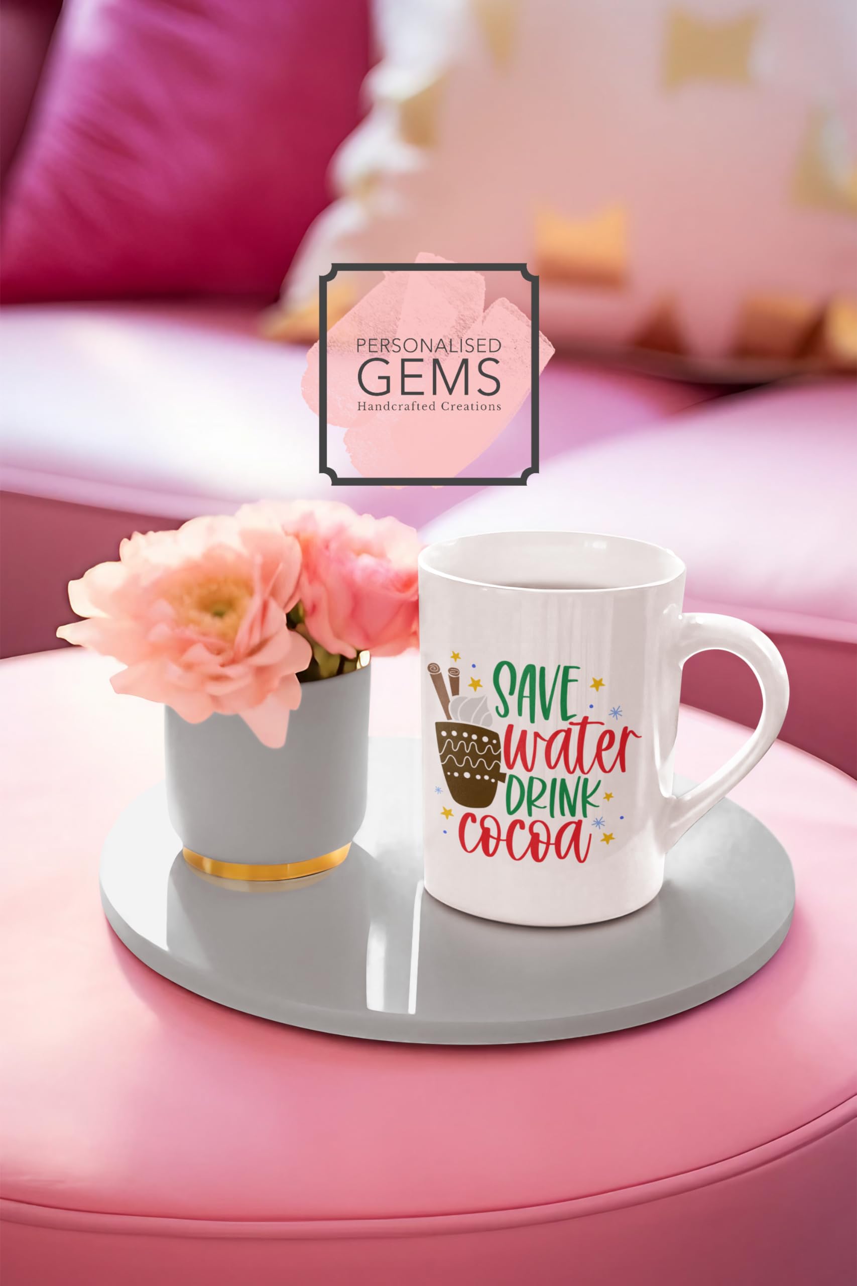 Save Water Drink Coco Merry Christmas Mug