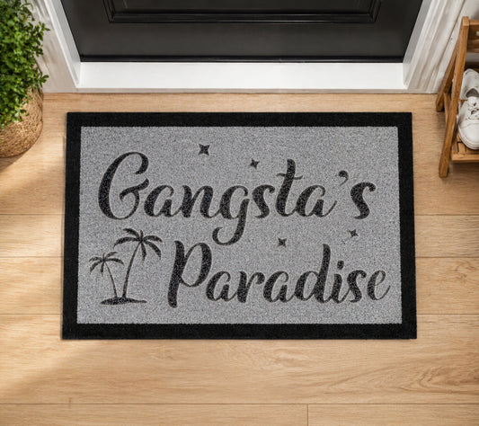 Gangsta's Paradise Inspired Grey Doormat