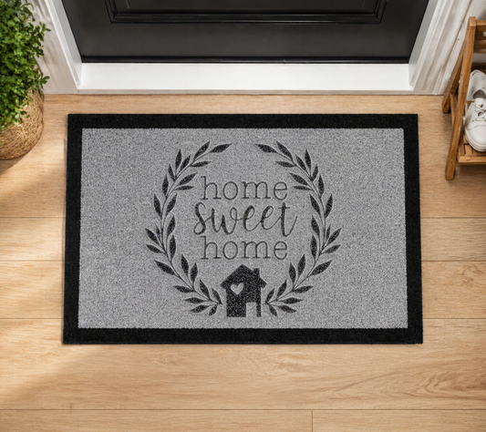 Home Sweet Home Inspired Grey Doormat