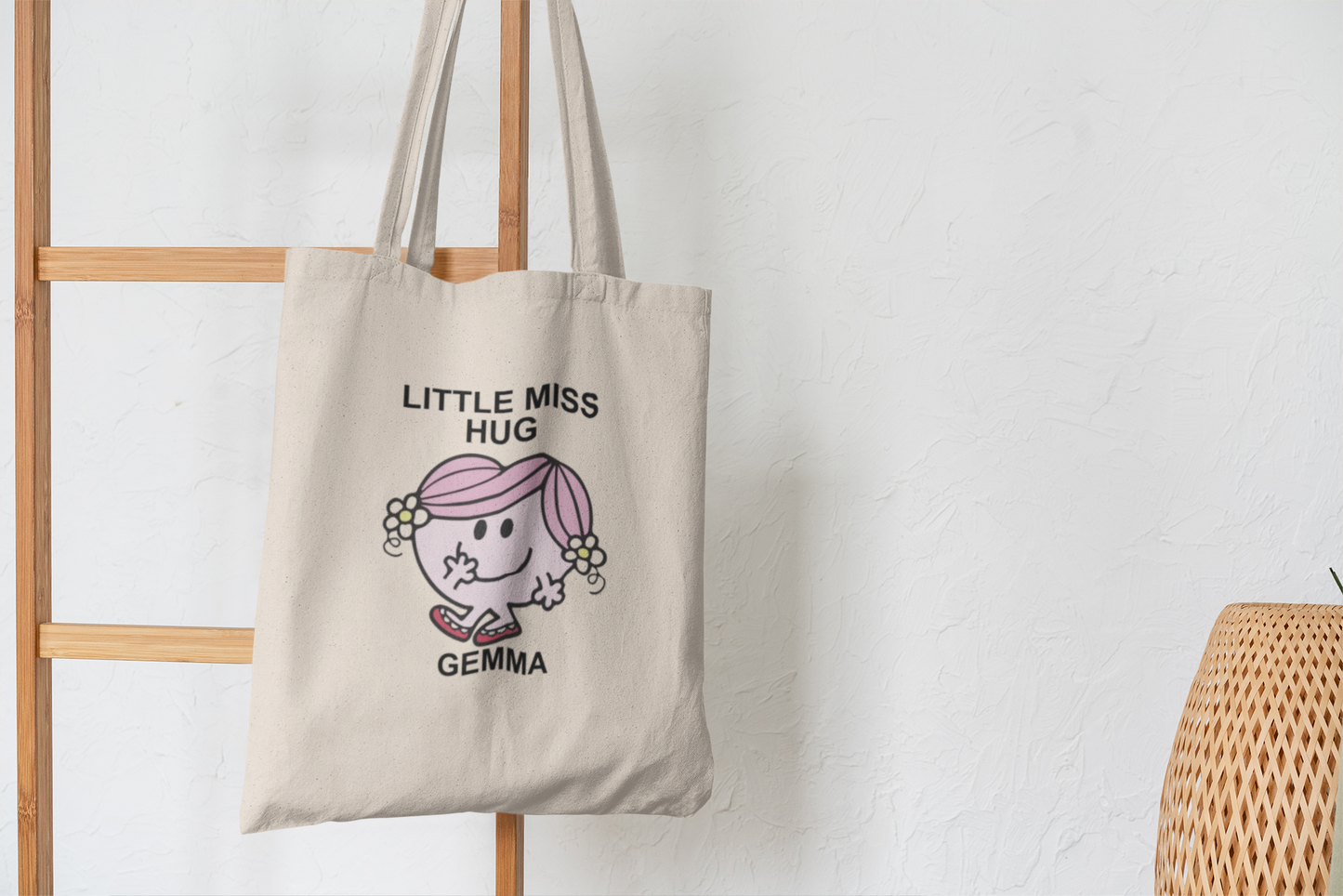 Personalised Tote Bag Little Characters & Name