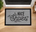 Nice Shoes Inspired Grey Doormat