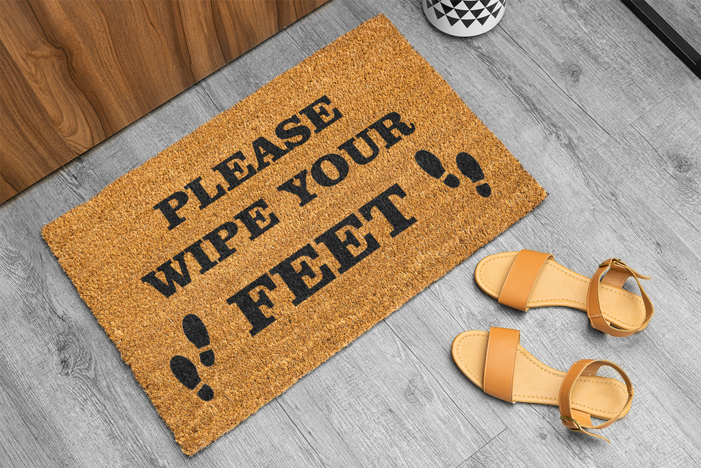 Please Wipe Your Feet Coir Doormat