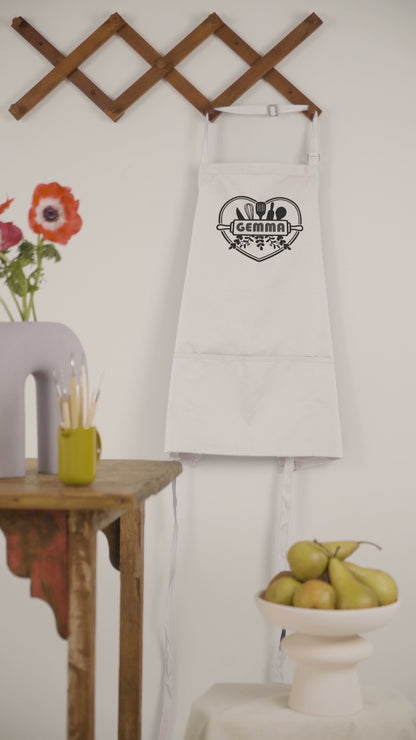 Personalised Apron Heart Design