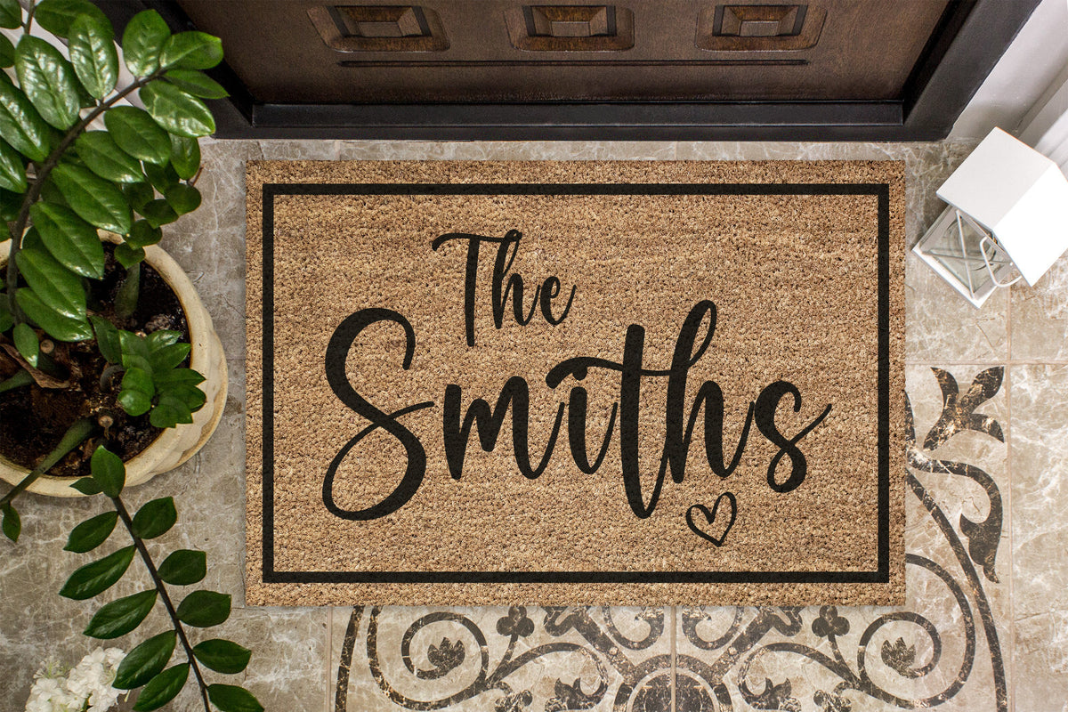 Personalised Welcome Coir Door Mat / Custom Bespoke Floor Rug Large, Doormat