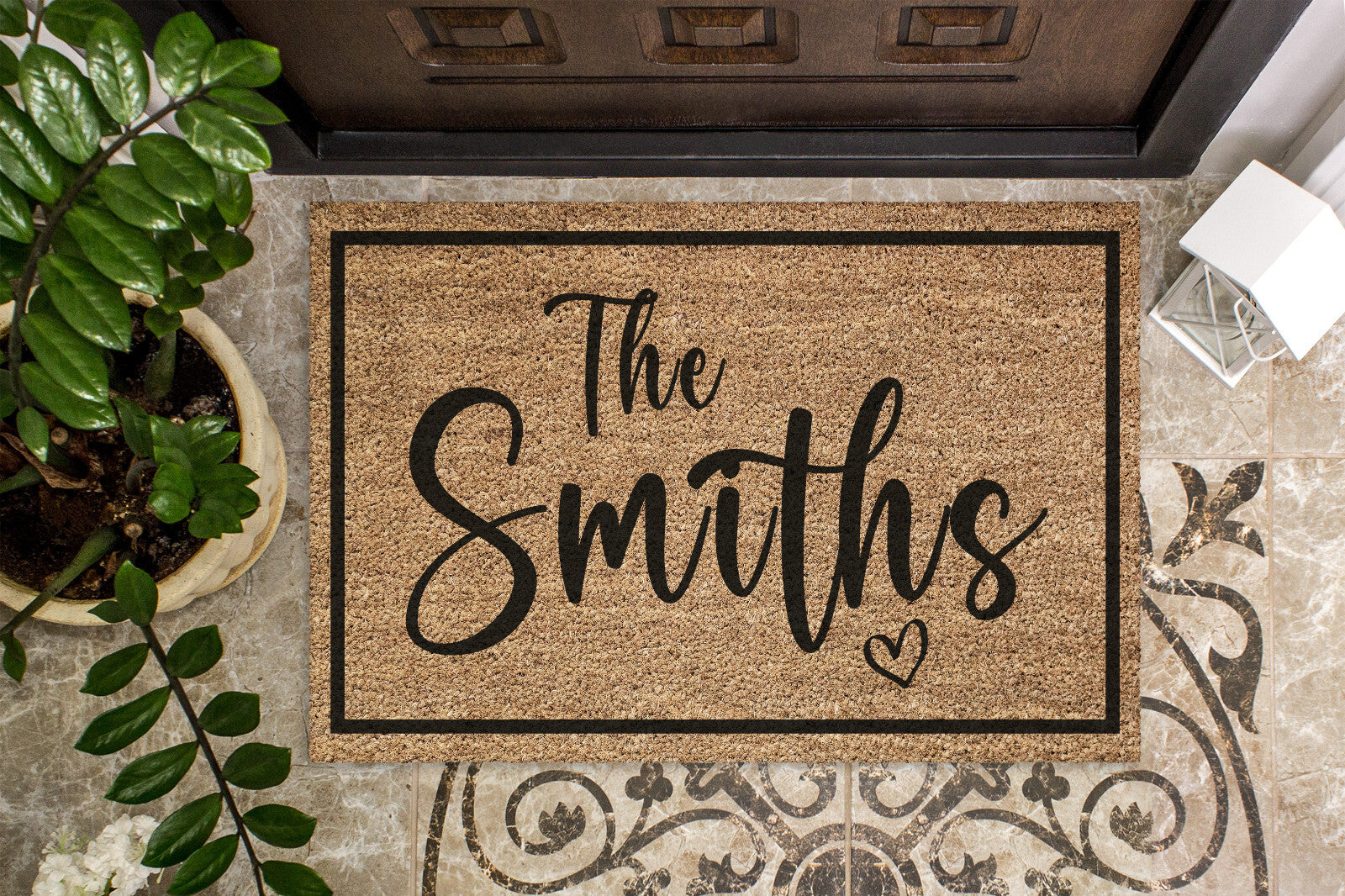 Personalised Welcome Coir Door Mat / Custom Bespoke Floor Rug Large, Doormat